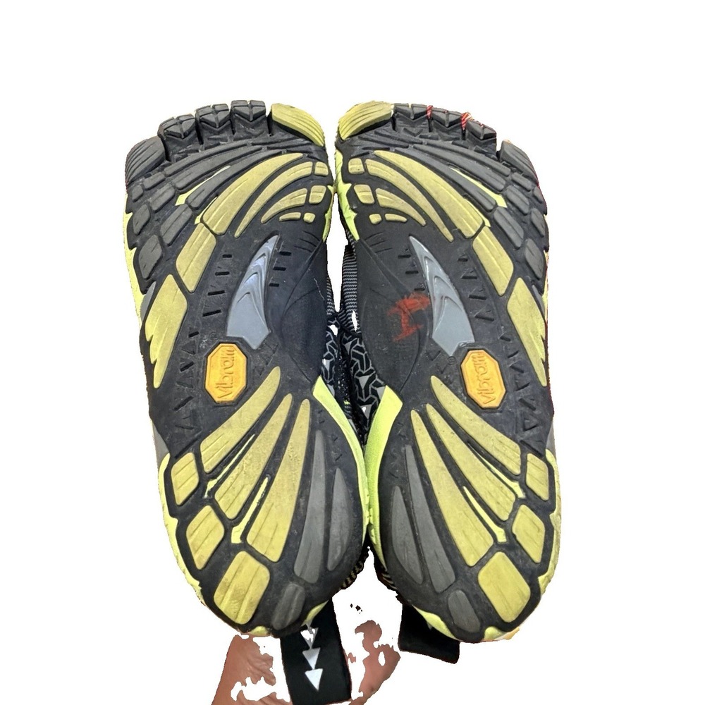 Vibram Five Fingers Mens EU 41 8-8.5 V-Run Minimalist Shoes 15M4002 Black Yellow - Picture 3 of 5